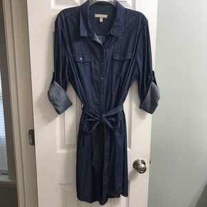 Banana Republic Chambray Shirtdress